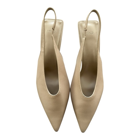 Mango Cream Slingback Heels - Picture 3 of 11